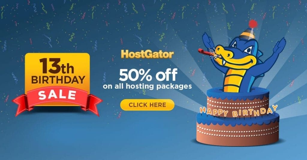 HostGator's 13th Birthday Celebration