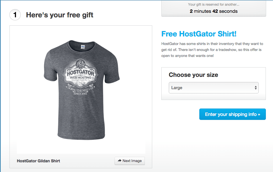 HostGator Free Shirt
