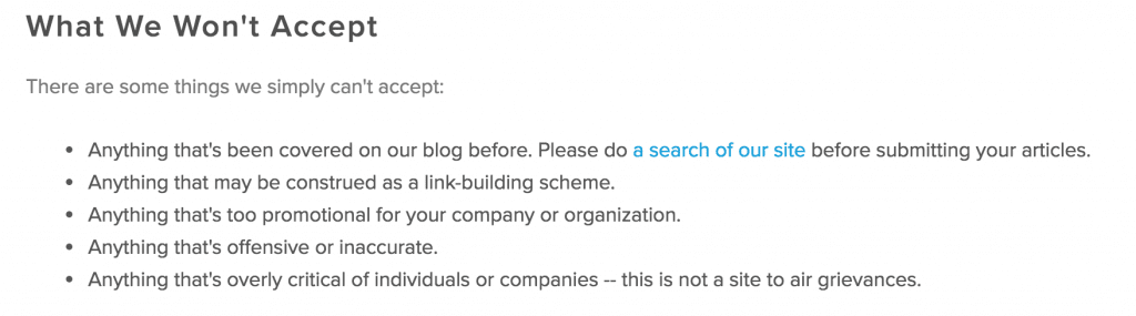 Guest Post Guidelines