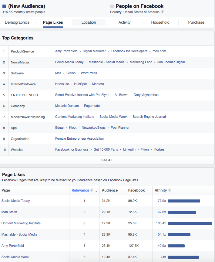 Facebook Audience Insights