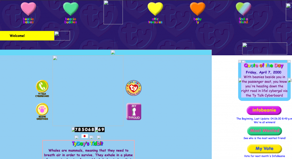 Comic Sans 1990s Website
