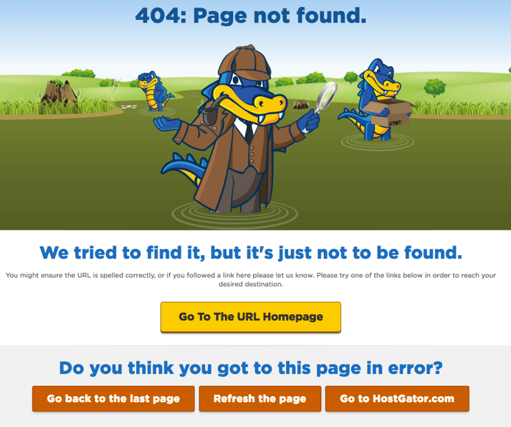HostGator 404 Page