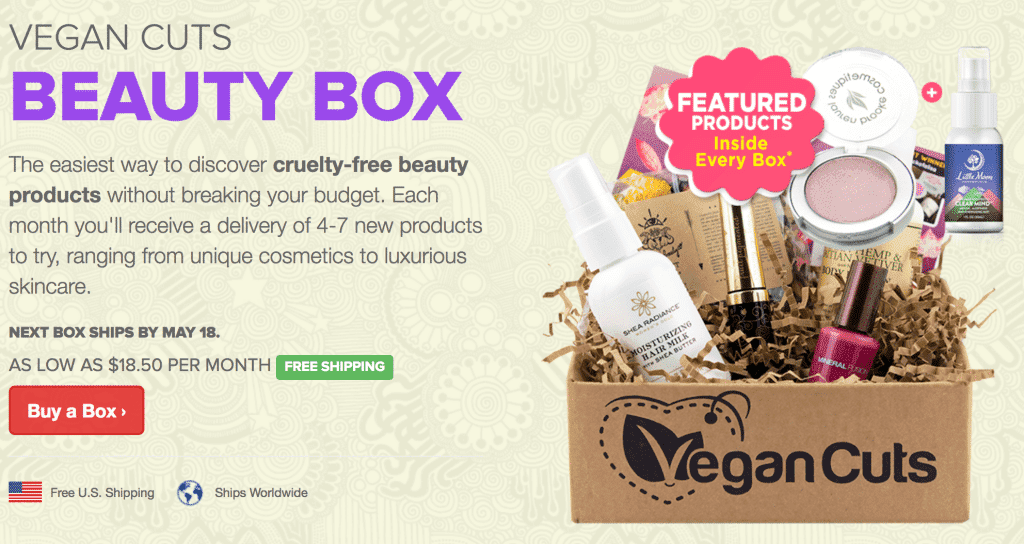 Beauty subscription box