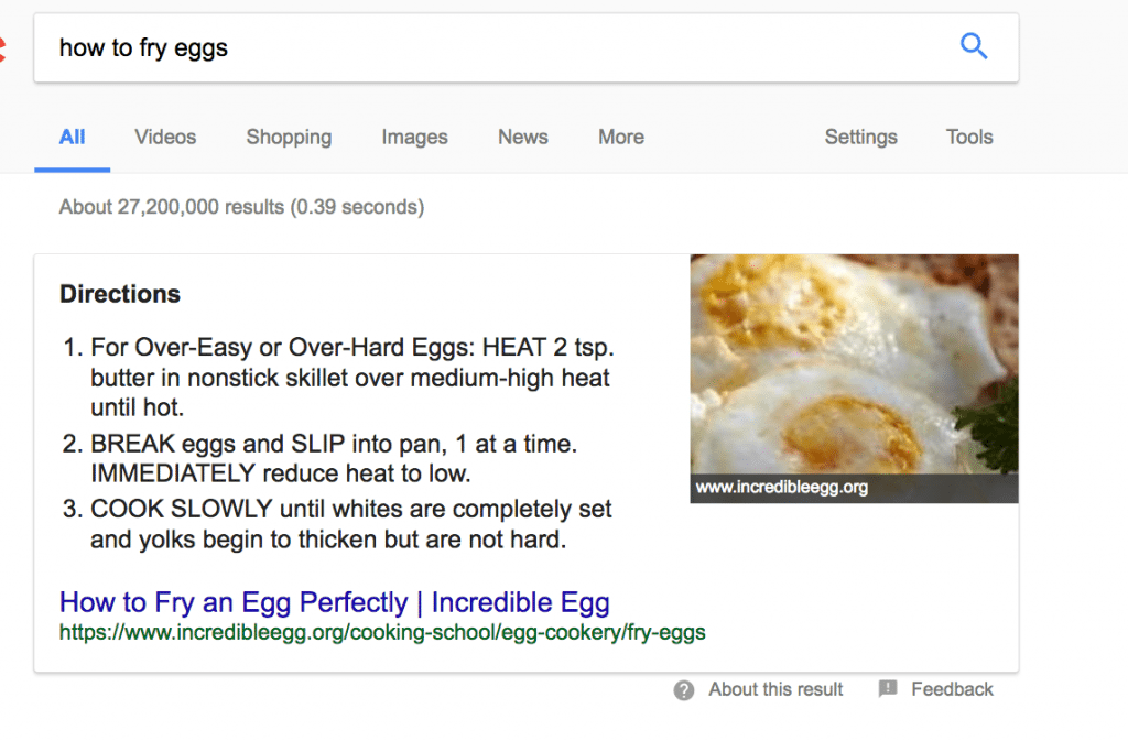 featured snippet
