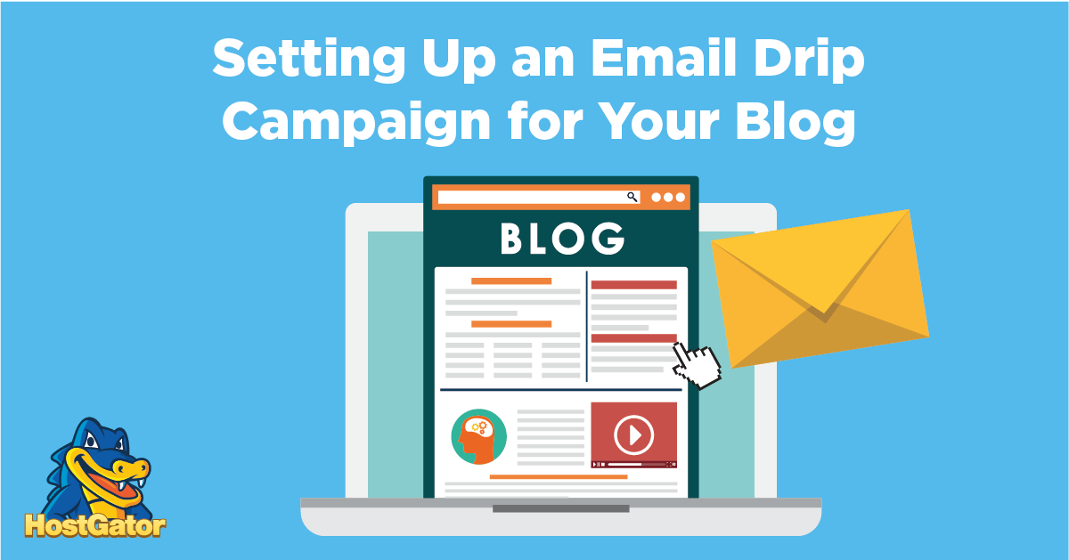 set up an email drip campaign for blog