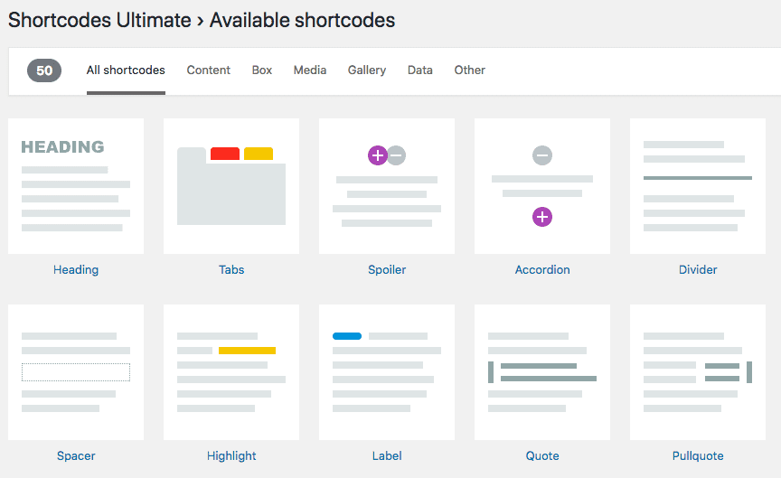 shortcodes ultimate dashboard