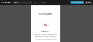 example of smartphone version of responsive website