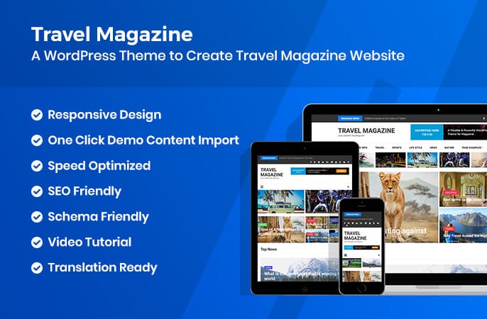 travel magazine wordpress theme