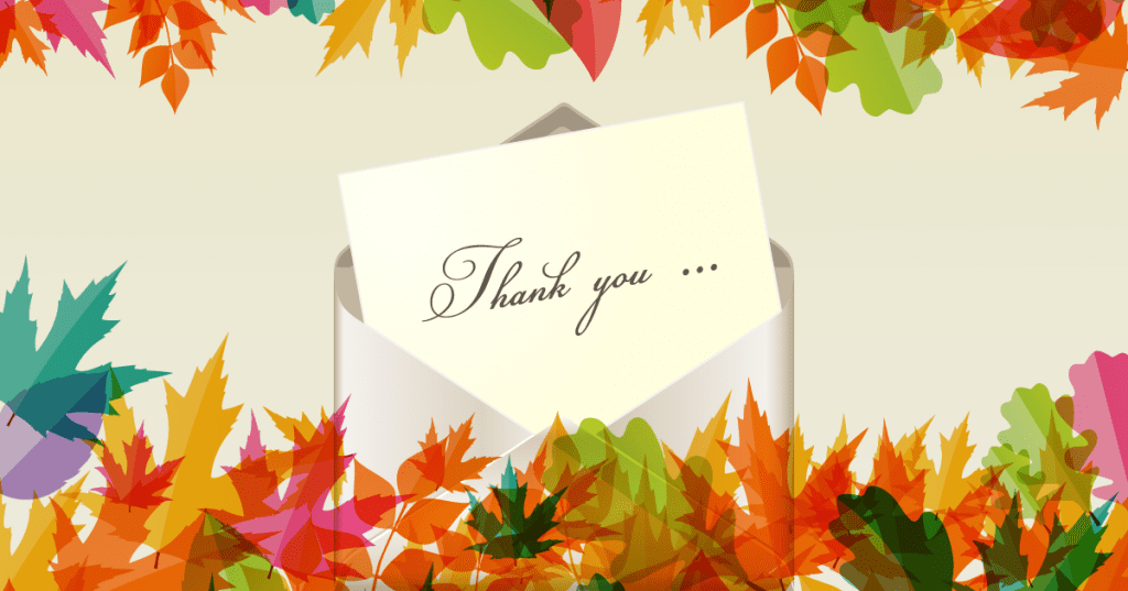 show your customers that you're thankful for them
