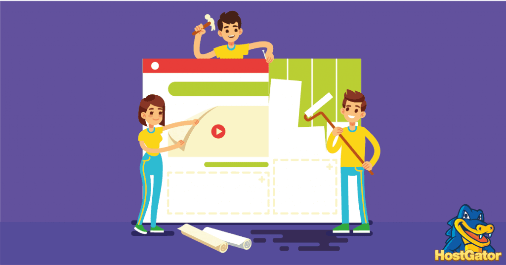 building your website with a website builder