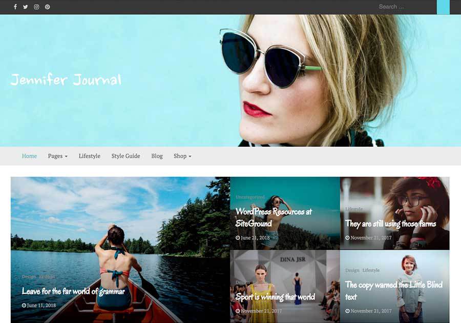 bootstrap journal wordpress theme for freelancers