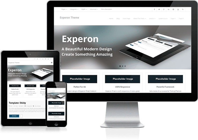 experon free wordpress theme for freelancers