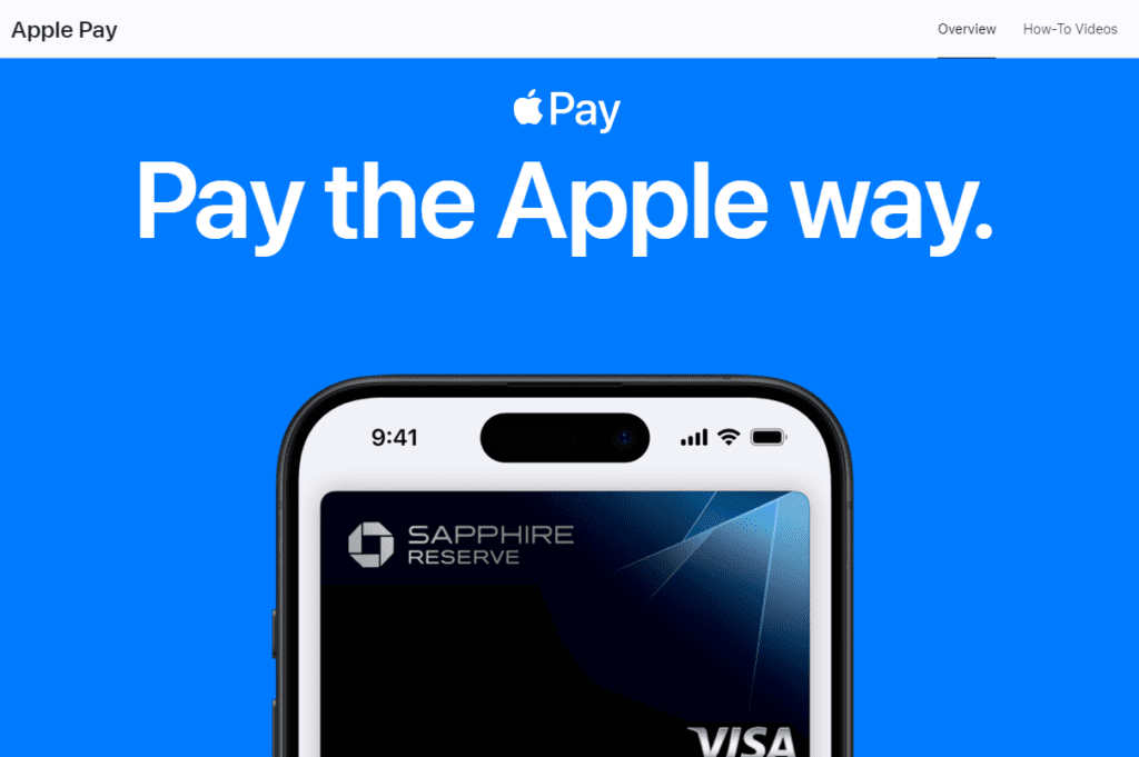 Apple pay online payment methods